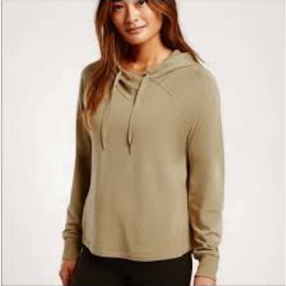 Athleta Tops - ATHLETA Soft Stream Hoodie Size Small Olive Green